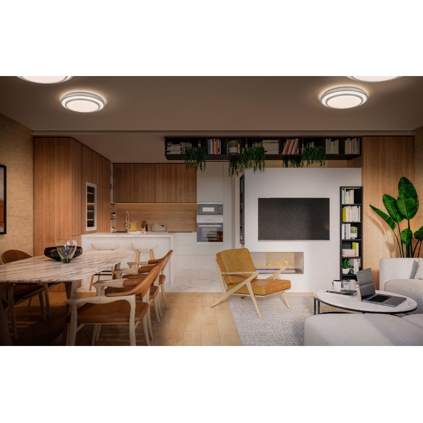 Ledvance - LED Plafon ORBIS BERLIN LED/24W/230V srebrny