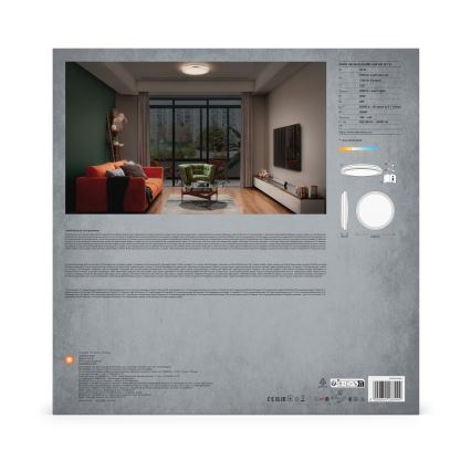 Ledvance - LED Plafon ORBIS HELMAN LED/24W/230V śr. 39 cm srebrny