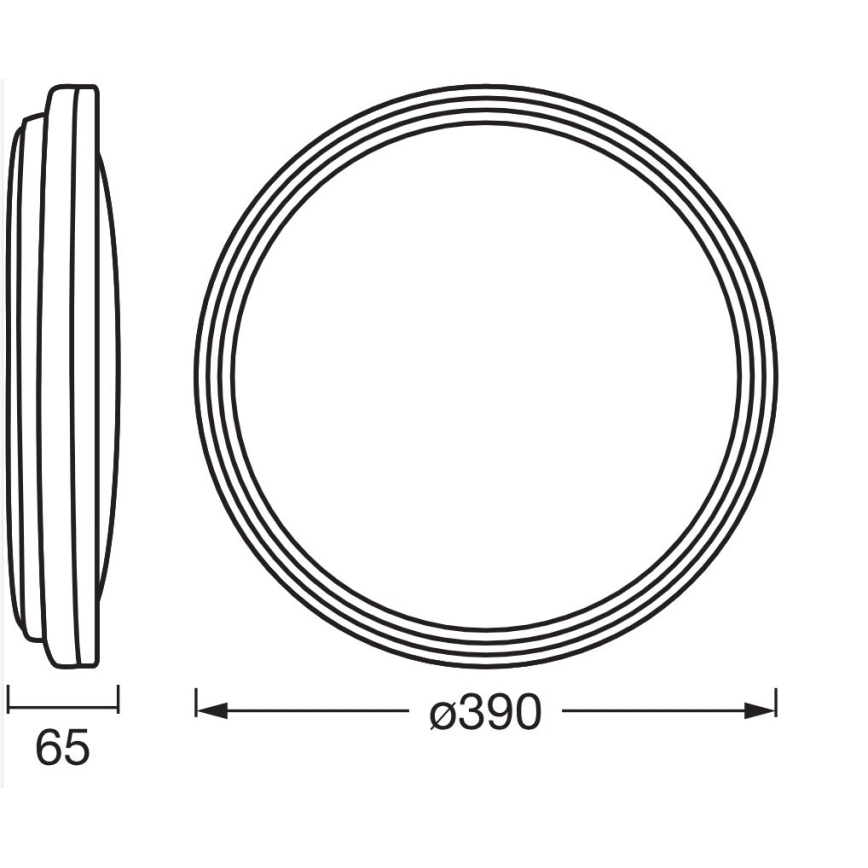 Ledvance - LED Plafon ORBIS HELMAN LED/24W/230V śr. 39 cm srebrny