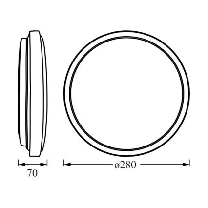 Ledvance - LED Plafon ORBIS LONDON LED/16W/230V biała +