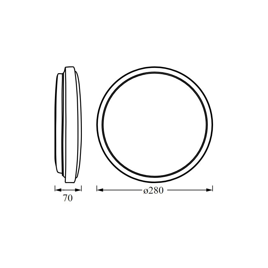 Ledvance - LED Plafon ORBIS LONDON LED/16W/230V biała +