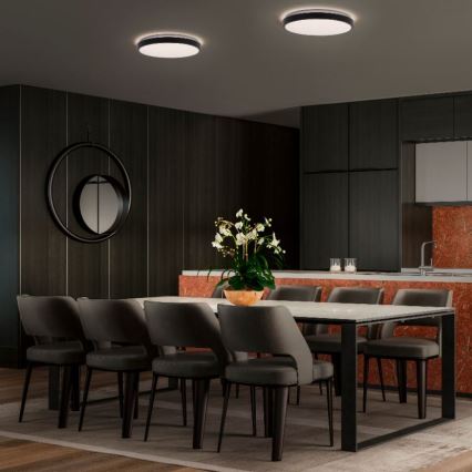 Ledvance - LED Plafon ORBIS LONDON LED/16W/230V czarny