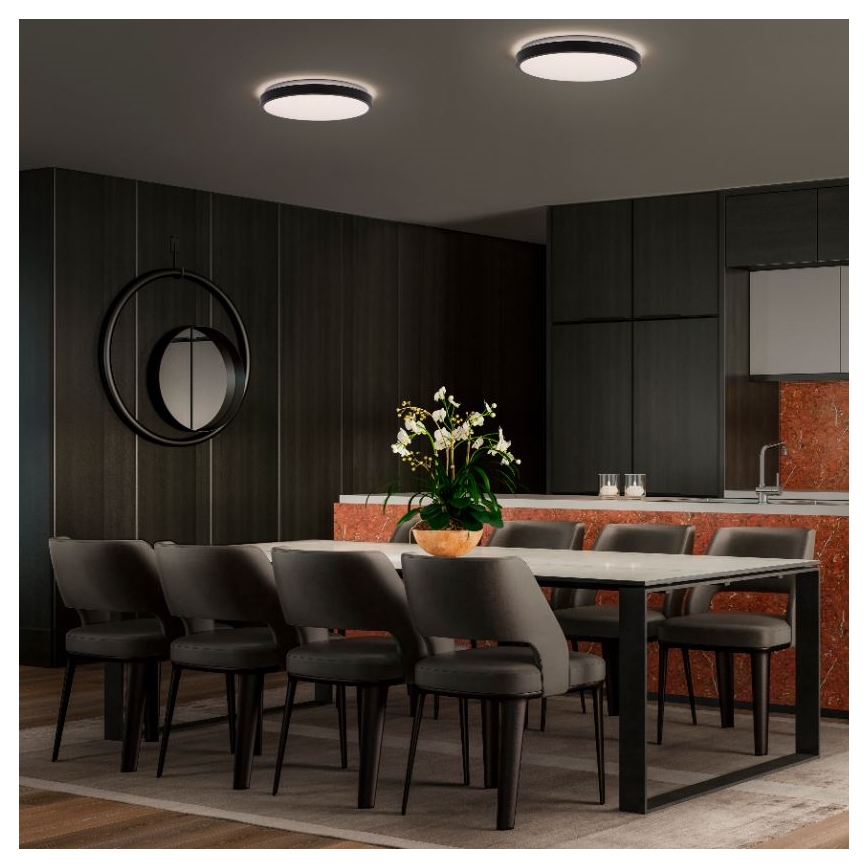 Ledvance - LED Plafon ORBIS LONDON LED/16W/230V czarny