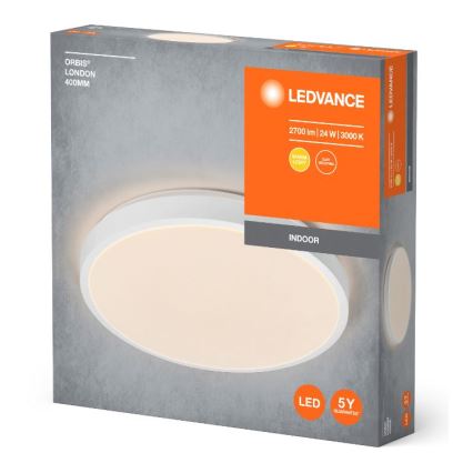 Ledvance - LED Plafon ORBIS LONDON LED/24W/230V biała +