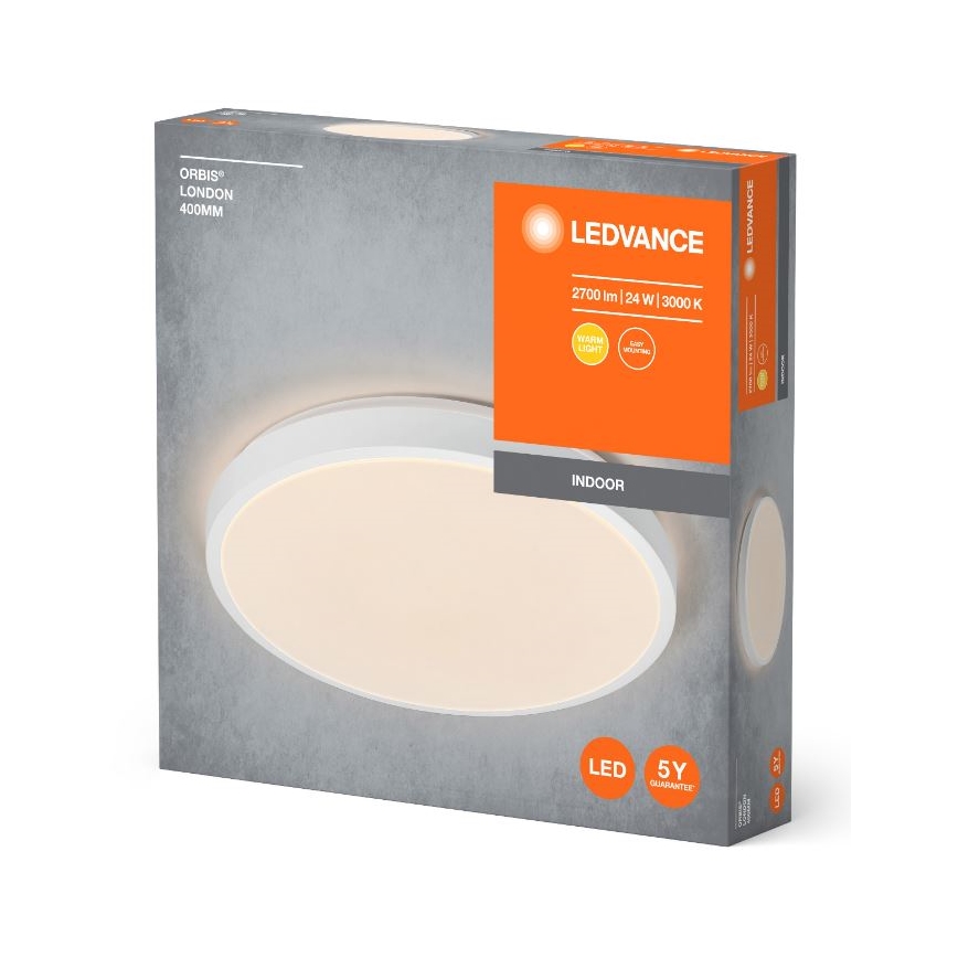 Ledvance - LED Plafon ORBIS LONDON LED/24W/230V biała +