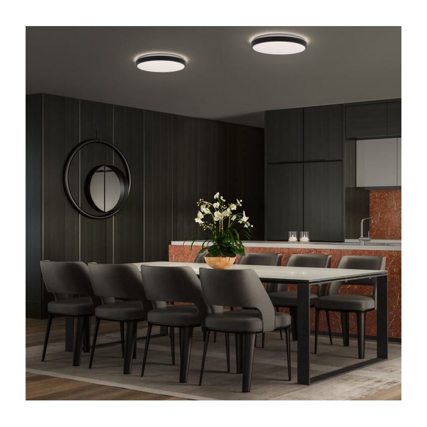 Ledvance - LED Plafon ORBIS LONDON LED/24W/230V czarny