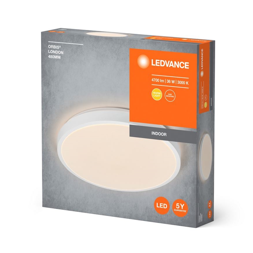 Ledvance - LED Plafon ORBIS LONDON LED/36W/230V biały