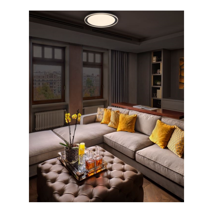 Ledvance - LED Plafon ORBIS PEDERSON LED/36W/230V śr. 55 cm czarny