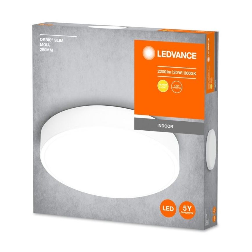 Ledvance - LED Plafon ORBIS SLIM LED/20W/230V biały