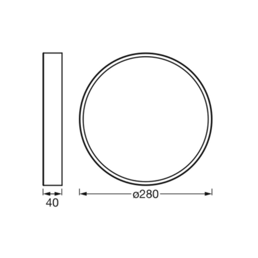Ledvance - LED Plafon ORBIS SLIM LED/20W/230V biały