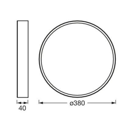 Ledvance - LED Plafon ORBIS SLIM LED/24W/230V biała +