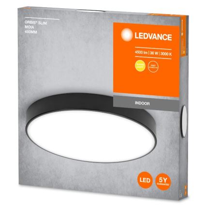 Ledvance - LED Plafon ORBIS SLIM LED/36W/230V czarny