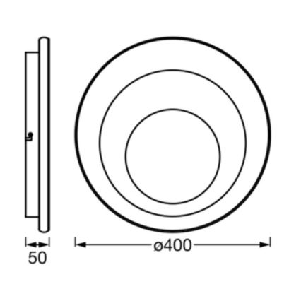 Ledvance - LED Plafon ORBIS SPIRAL LED/27W/230V