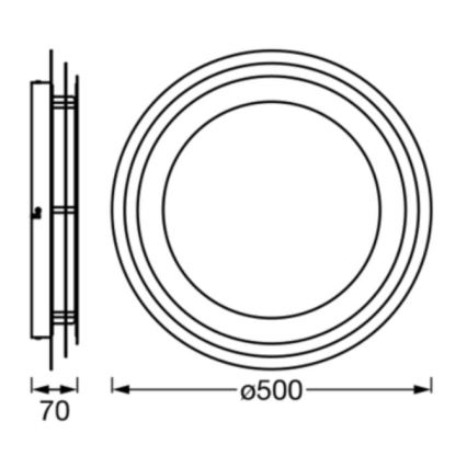 Ledvance - LED Plafon ORBIS SPIRAL LED/38W/230V