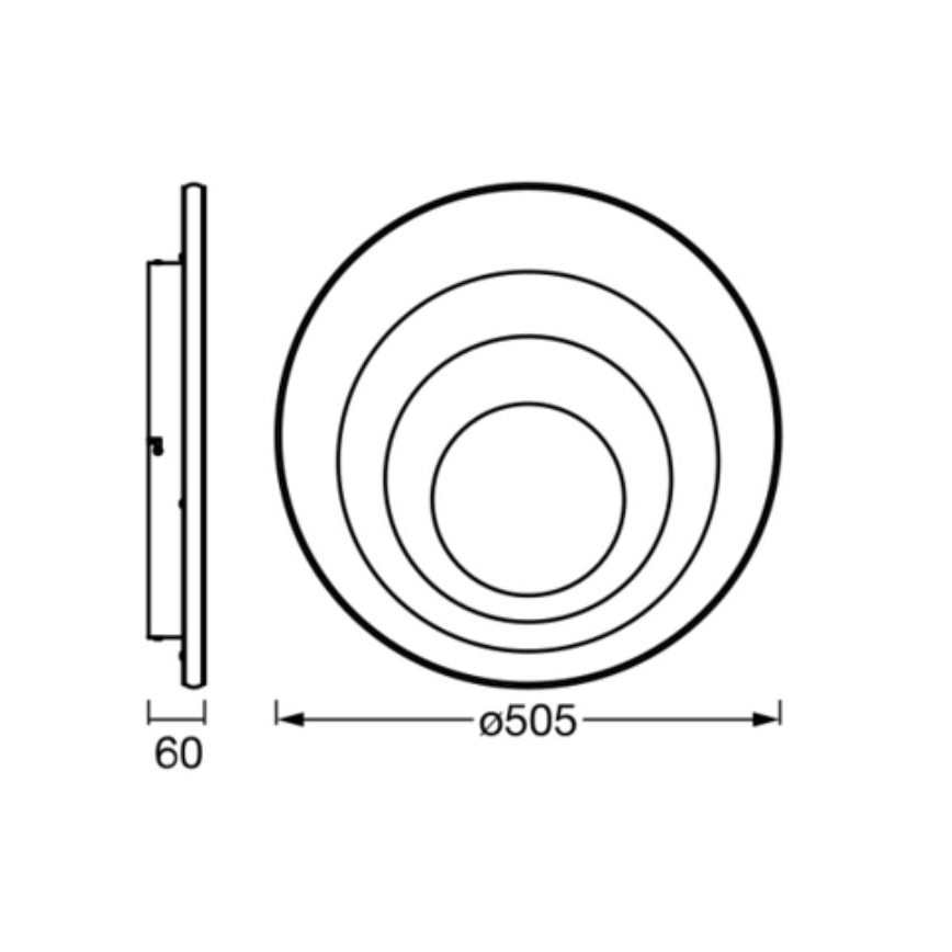 Ledvance - LED Plafon ORBIS SPIRAL LED/42W/230V
