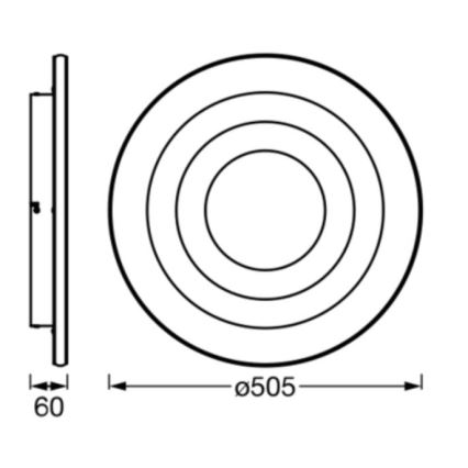 Ledvance - LED Plafon ORBIS SPIRAL LED/42W/230V