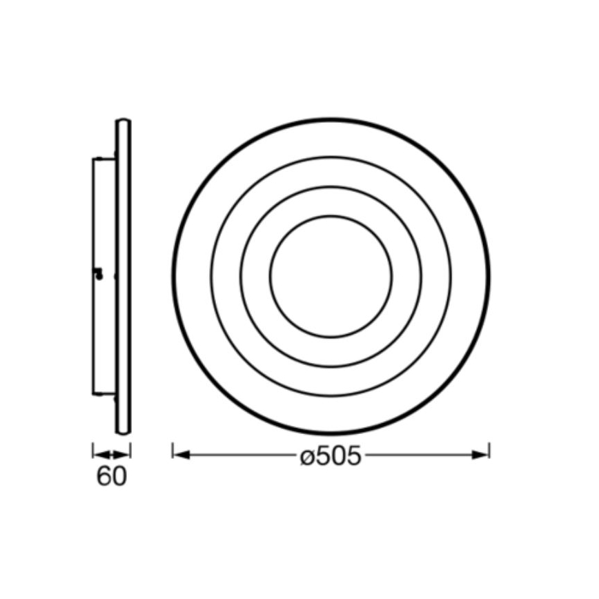 Ledvance - LED Plafon ORBIS SPIRAL LED/42W/230V