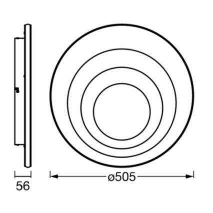 Ledvance - LED Plafon ORBIS SPIRAL LED/42W/230V