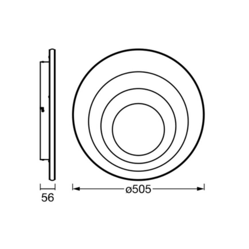 Ledvance - LED Plafon ORBIS SPIRAL LED/42W/230V