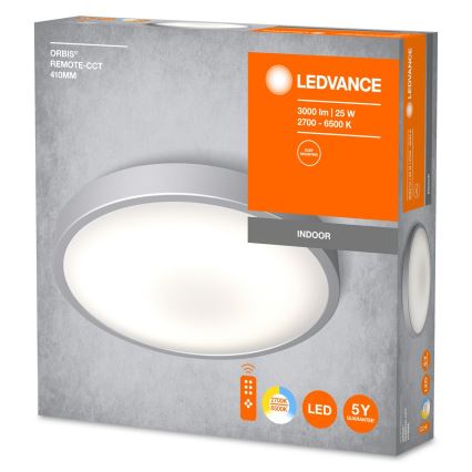 Ledvance - LED Plafon ściemnialny ORBIS LED/25W/230V 2700-6500K + pilot zdalnego sterowania