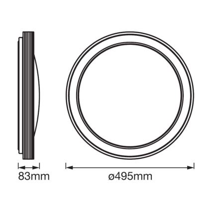 Ledvance - LED Oświetlenie ściemnialne SMART+ FRAME LED/32W/230V 3000K-6500K Wi-Fi