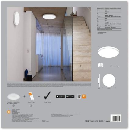 Ledvance - LED Oświetlenie ściemnialne SMART+ FRAMELESS LED/28W/230V 3000K-6500K Wi-Fi