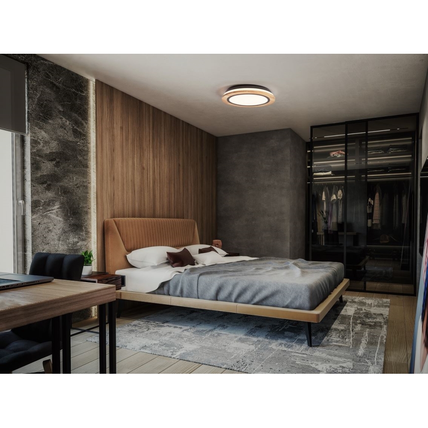 Ledvance - LED Plafon ściemnialny SMART+ ORBIS WOOD LED/24W/230V 2700-6500K dąb Wi-Fi