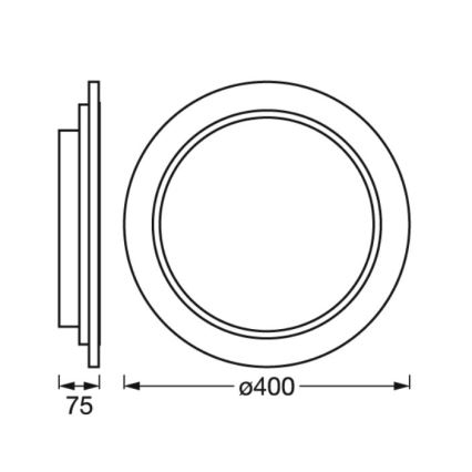Ledvance - LED Plafon ściemnialny SMART+ ORBIS WOOD LED/24W/230V 2700-6500K dąb Wi-Fi