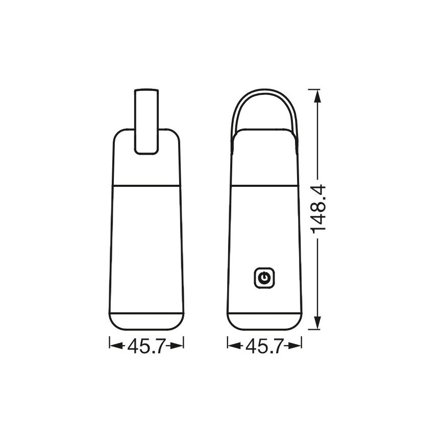 Ledvance - LED Power bank z funkcją latarki MOBILE LED/0,5W/5V 1800 mAh 2xUSB