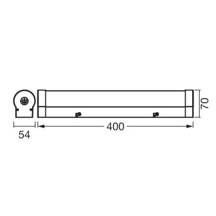 Ledvance - LED ściemnialne dotykove oświetlenie lustra ORBIS TUBE LED/9W/230V 40 cm 3000/4000K IP44
