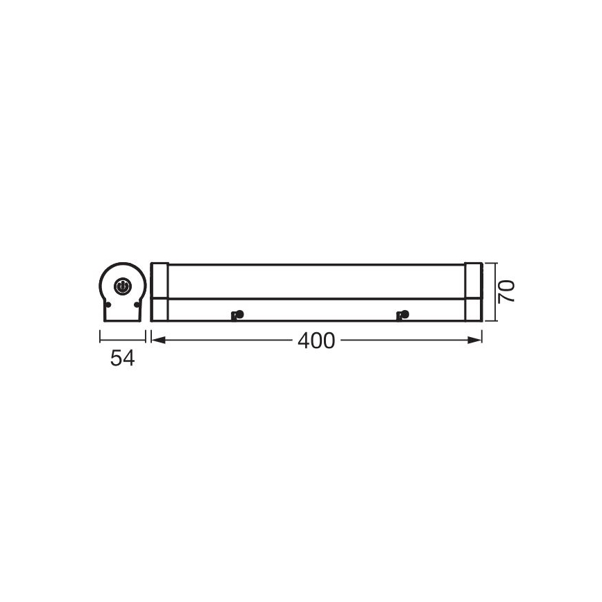 Ledvance - LED ściemnialne dotykove oświetlenie lustra ORBIS TUBE LED/9W/230V 40 cm 3000/4000K IP44