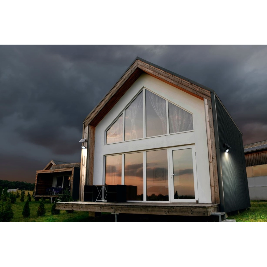 Ledvance - LED regulowany reflektor solarny z czujnikiem ruchu i zmierzchu FLOOD SPLIT LED/10W/3,2V 5000 mAh IP65 + pilot zdalnego sterowania