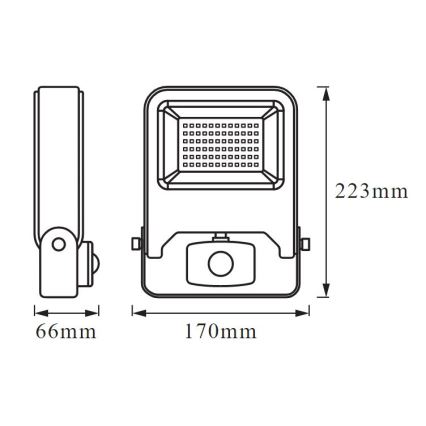 Ledvance - LED Reflektor z czujnikiem ENDURA LED/30W/230V IP44