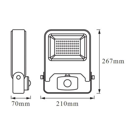 Ledvance - LED Reflektor z czujnikiem ENDURA LED/50W/230V IP44