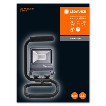 Ledvance - LED Reflektor z uchwytem S-STAND LED/20W/230V IP65