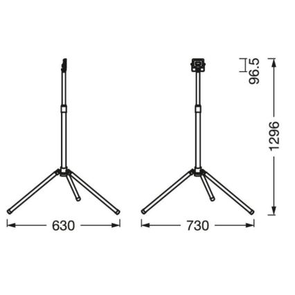 Ledvance - LED Zewnętrzny reflektor z uchwytem WORKLIGHT TRIPOD LED/10W/230V 6500K IP65