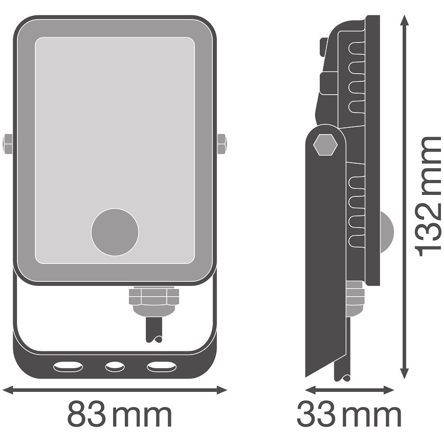 Ledvance - Reflektor LED zewnętrzny z czujnikiem FLOODLIGHT LED/10W/230V 4000K IP65