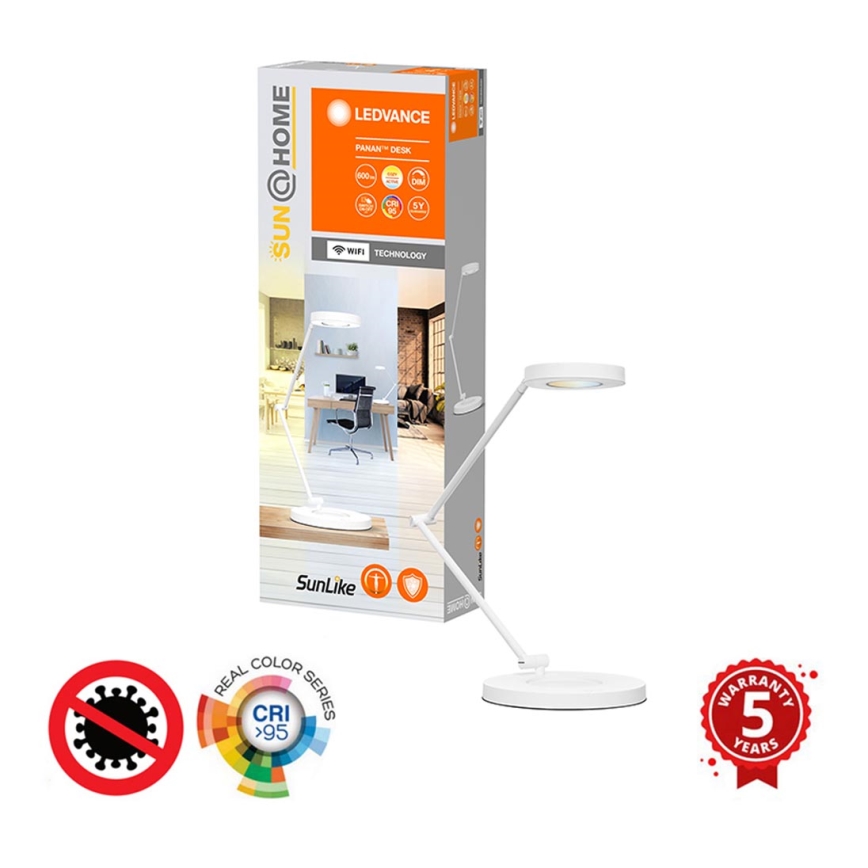Ledvance - LED Regulowana lampa stołowa SUN@HOME LED/15W/230V 2200-5000K CRI 95 Wi-Fi