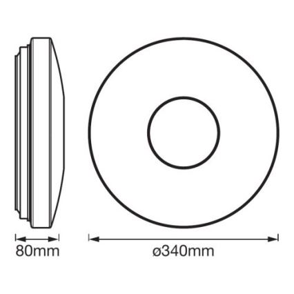 Ledvance - LED RGB Oświetlenie ściemnialne SMART+ KITE LED/18W/230V 3000K-6500K Wi-Fi