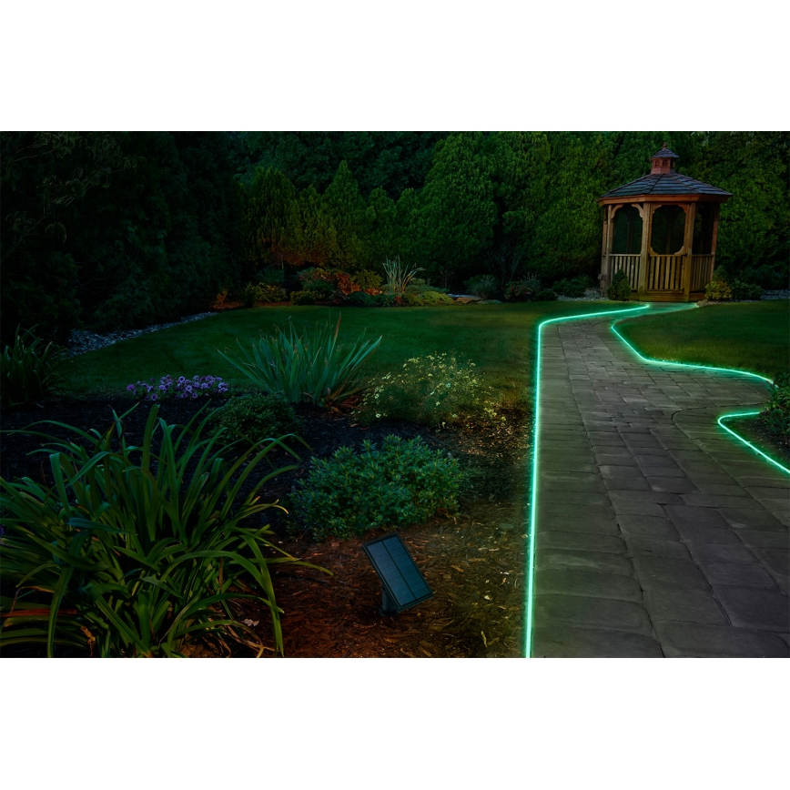 Ledvance - LED RGB ściemnialny solarny pasek FLEX MAGIC 3m LED/1,2W/3,7V 2000 mAh IP44 + zdalne sterowanie