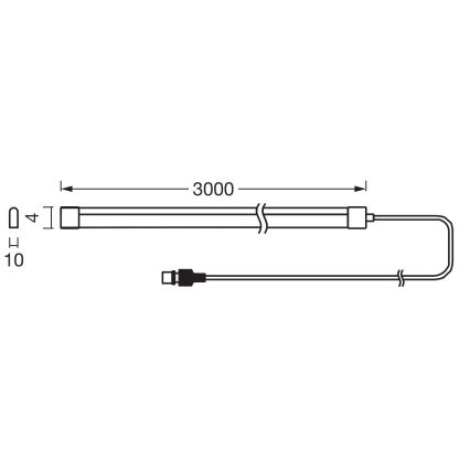 Ledvance - LED RGB ściemnialny solarny pasek FLEX MAGIC 3m LED/1,2W/3,7V 2000 mAh IP44 + zdalne sterowanie