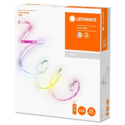 Ledvance - LED RGB Taśma ściemnialna FLEX 5m LED/19W/230V + Pilot zdalnego sterowania