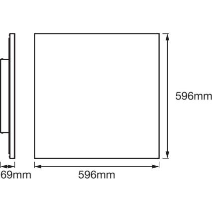 Ledvance - LED RGB+TW Oświetlenie ściemnialne SMART+ FRAMELESS LED/40W/230V 3000K-6500K