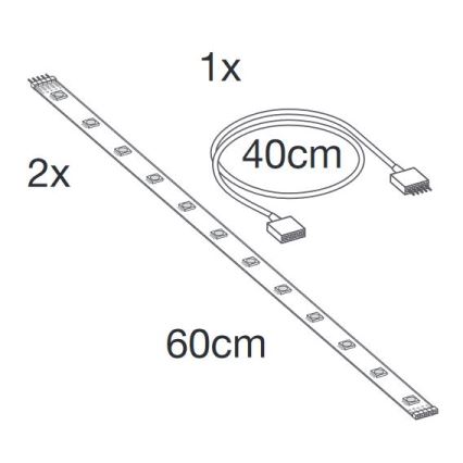 Ledvance - LED RGB+TW Przedłużająca listwa ściemnialna SMART+ FLEX 1,2m LED/6W/12V