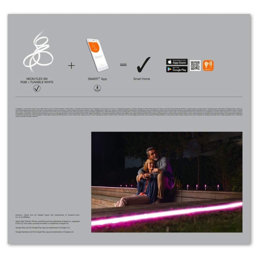 Ledvance - LED RGB+TW Taśma zewnętrzna SMART+ FLEX 5m LED/20W/230V 2700K-6500K IP44 Wi-Fi