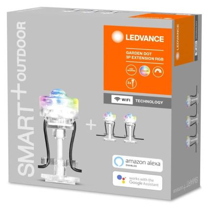 Ledvance - LED RGB Zewnętrzny zestaw rozszerzający SMART+ DOT 3xLED/0,7W/230V IP65 Wi-Fi