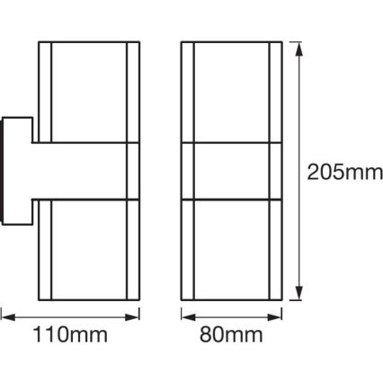 Ledvance - LED RGBW Kinkiet zewnętrzny SMART+ CUBE LED/13,5W/230V IP44 Wi-Fi