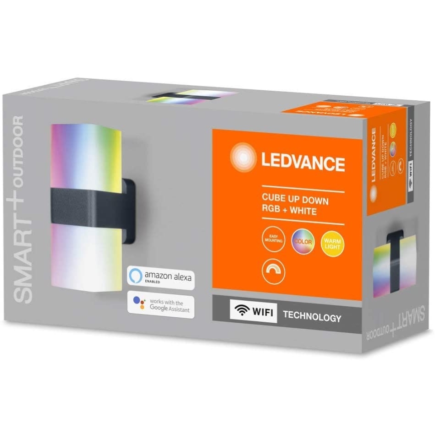Ledvance - LED RGBW Kinkiet zewnętrzny SMART+ CUBE LED/13,5W/230V IP44 Wi-Fi