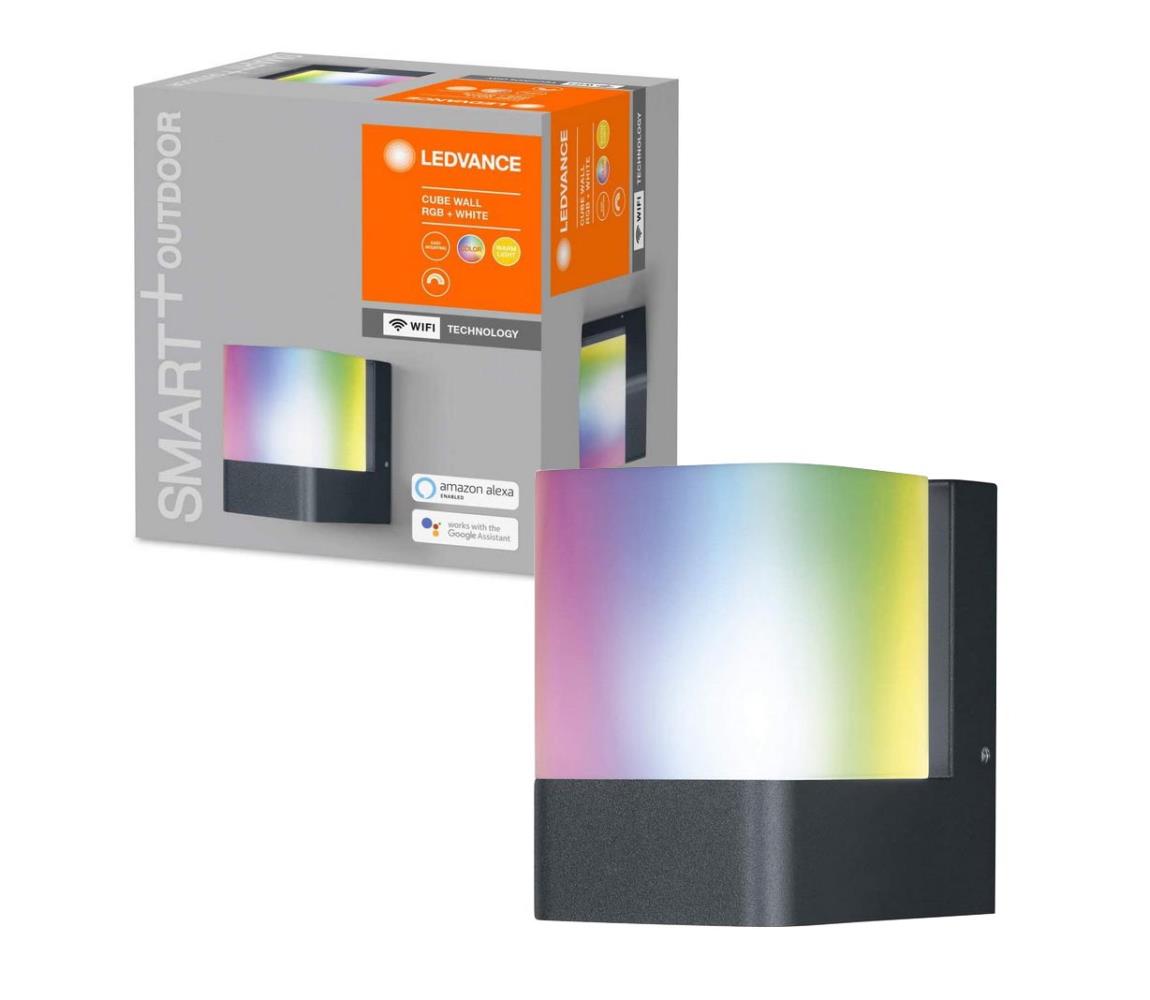 Ledvance - LED RGBW Kinkiet zewnętrzny SMART+ CUBE LED/9,5W/230V IP44 Wi-Fi