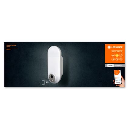 Ledvance - LED RGBW Ściemnialny kinkiet zewnętrzny z czujnikiem ruchu i kamerą SMART+ LED/15W/230V Wi-Fi IP44